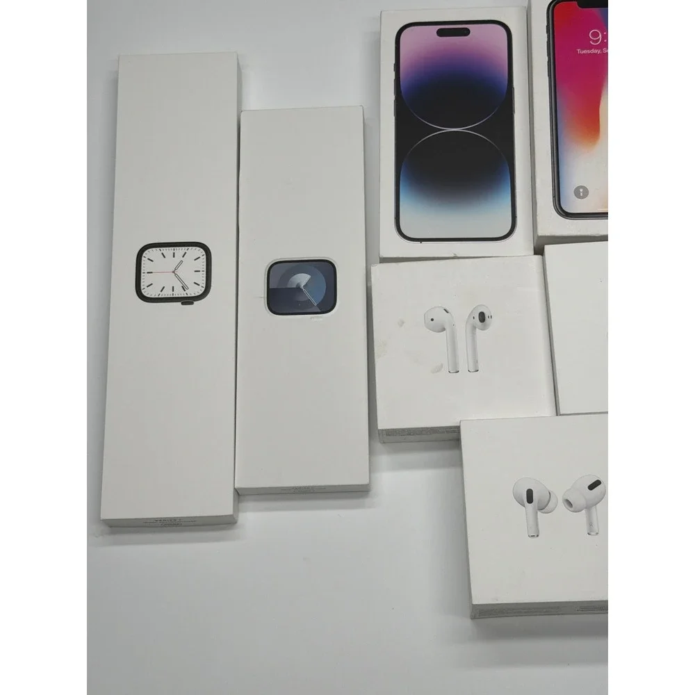 Apple iPhone 14 Pro‎ iPhone X AirPods Pro HomePod mini Lot Bundle Empty Boxes